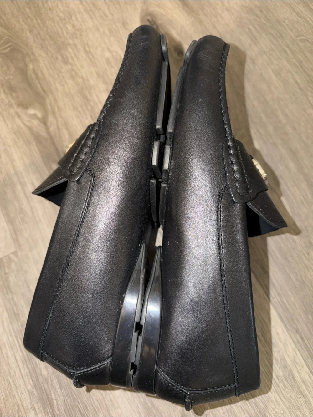 Authentic Versace leather dress loafers